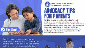 New - Advocacy Tips for Parents 